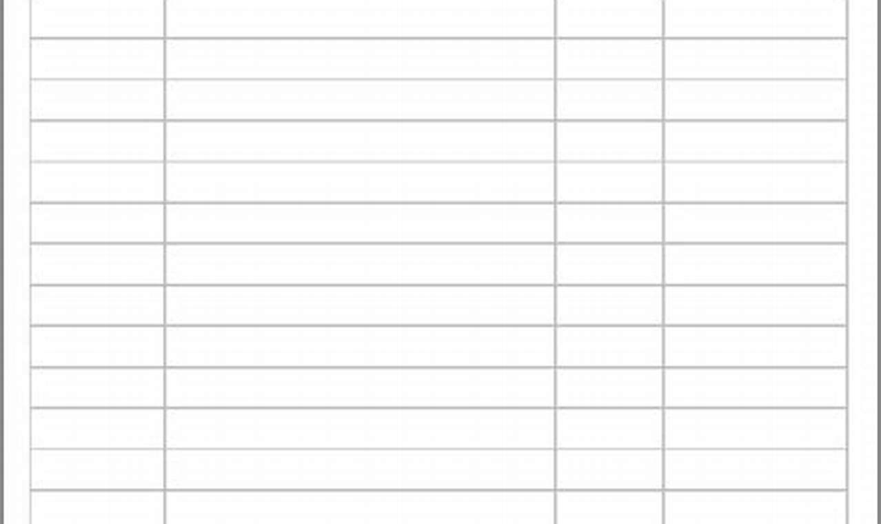 Inventory Count Sheet