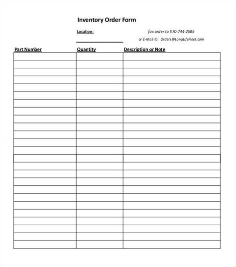 Inventory Spreadsheet Template 50+ Free Word, Excel Documents