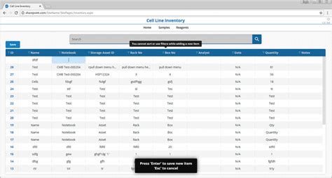 Inventory In Sharepoint