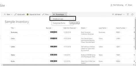 Inventory List In Sharepoint