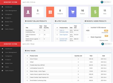 inventory management system php mysql source code free