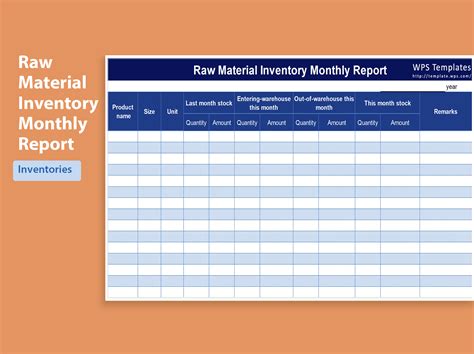 Inventory Report Excel Format