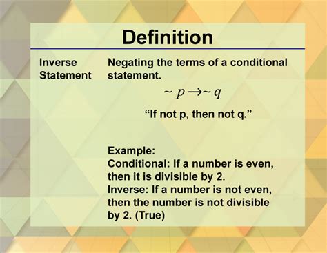 inverse statement in geometry