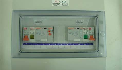 Inverseur De Source Automatique Normalsecours Normal/secours 40A 230V Monophasé