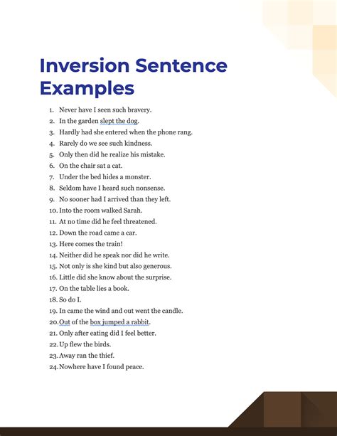 Inversion Examples