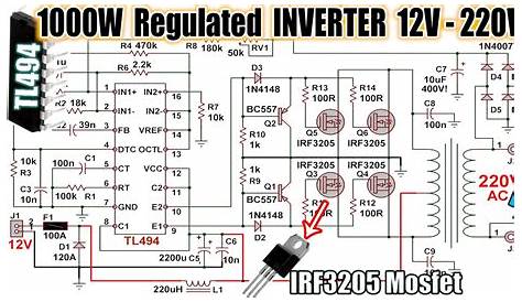 Inverter 12v 220v 5000w Schema China 500W5000W Power DC 12V AC 220V Circuit