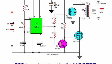 Make Simple 555 Inverter circuit using MOSFET