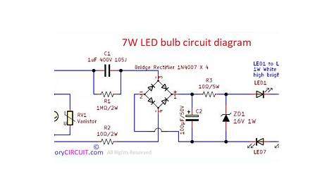 Inverter Led Bulb Circuit Diagram 100w Using Scooter Battery Creative Tech