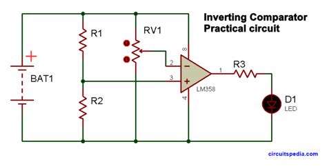 Inverting Comparator Circuit Formula