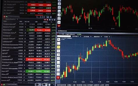 Stock Market or Forex Trading Graph and Candlestick Chart Suitable for