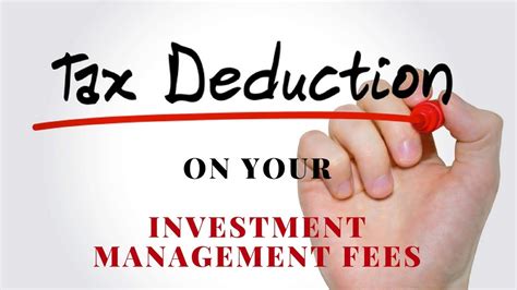 investment management fees tax deductible