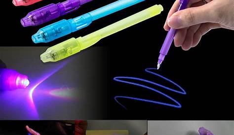 Creative Magic LED UV Light Ballpoint Pen with Invisible Ink Secret Pen