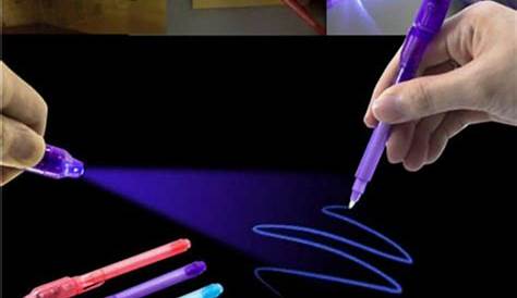 Pattern INVISIBLE SPY PEN magic UV LIGHT INK HIDDEN SECRET MESSAGE