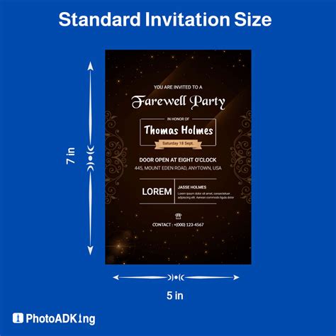 Invitation Card Format