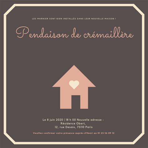 invitation pendaison de crémaillère cartes, invitations, faire part