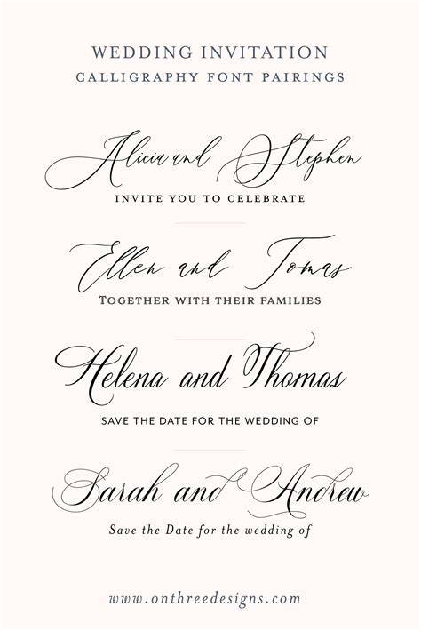 Best Fonts For Wedding Invitations 51 Unique and Different Wedding Ideas