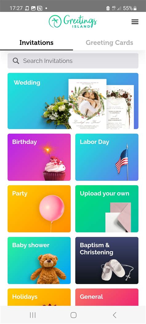 Invitation Island App