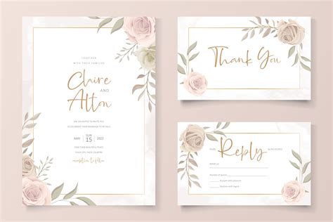 Invitation Wedding Vector
