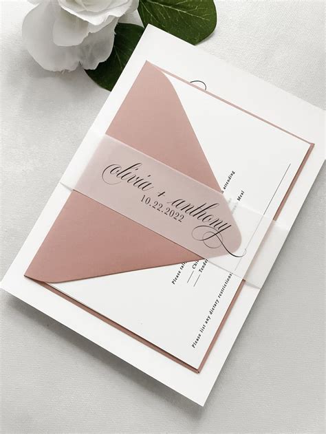 Invitations Vellum Band