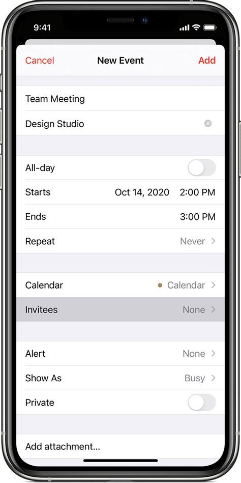 Invite Iphone Calendar