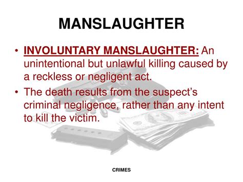 involuntary manslaughter common law