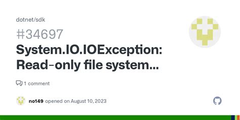 Ioexception Read Only File System