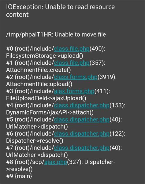 Ioexception Unable To Read Resource Content