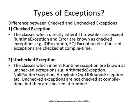 Ioexception Vs Runtime Exception