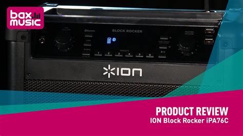 ION IPA76C Block Rocker Bluetooth Portable Speaker Property Room