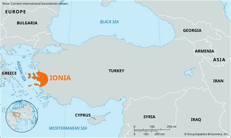 Ancient Greece map Ionia Ionia ancient Greece map (Southern Europe