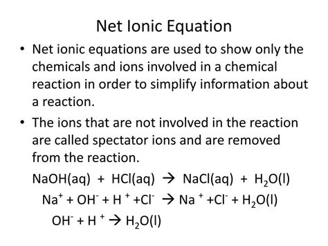 ionic equation definition