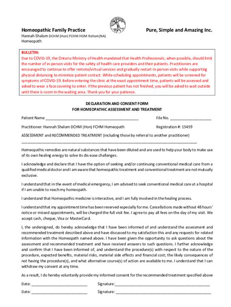 ionic footbath intake form template