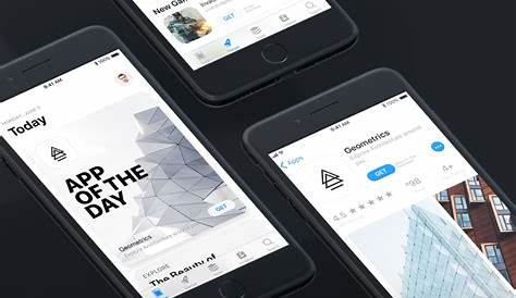 Ios App Store Design IOS 11 UI Fluxes Freebies