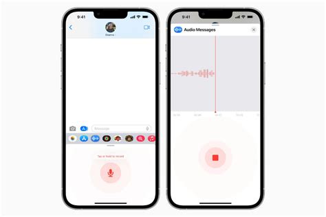iOS 16 Audio Message Options