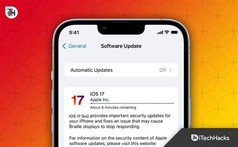 ios 17 update issues disabled