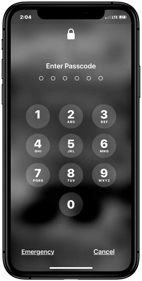 ios disable pin code