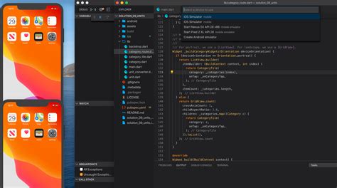 ios simulator visual studio code