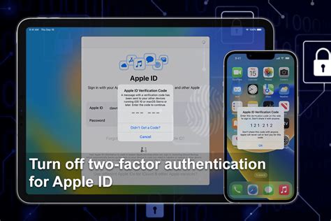 ios turn off 2 factor authentication