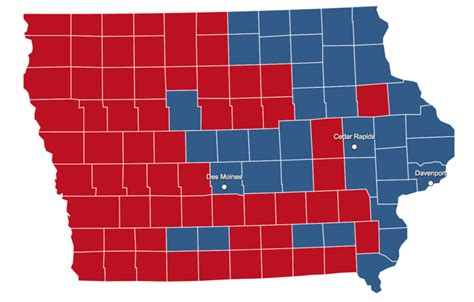 iowa caucus by county
