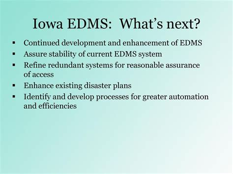 iowa edms
