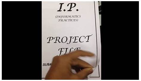 IP Project for Class 12th CBSE