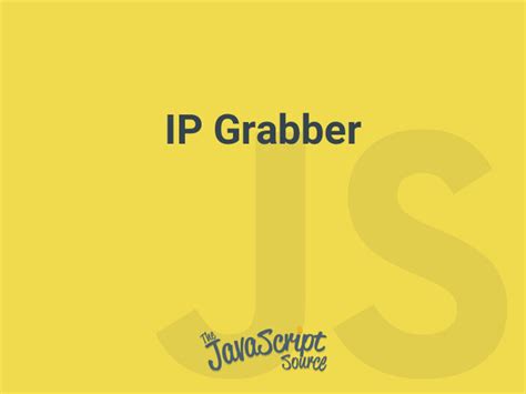 Ip Grabber Javascript