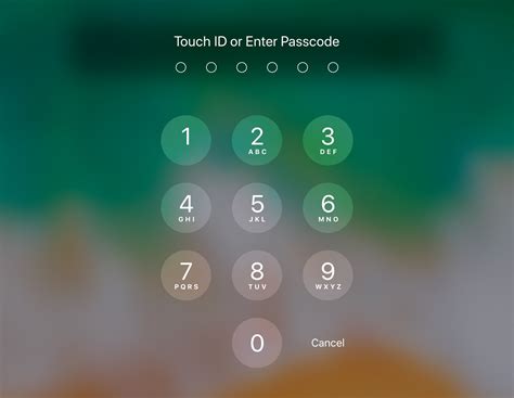 ipad change lock screen code