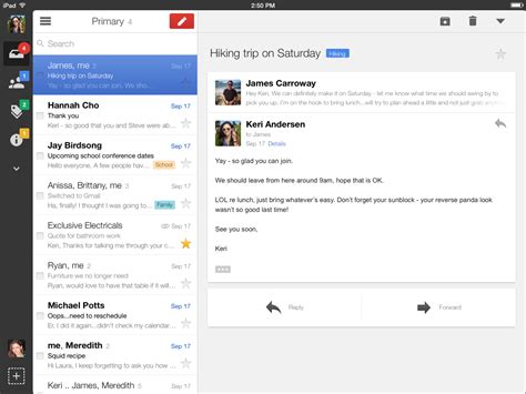 Ipad Gmail Message