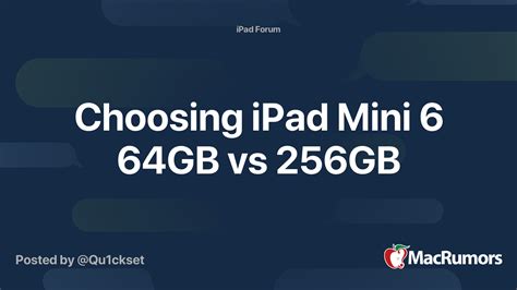 ipad mini 64gb vs 256gb