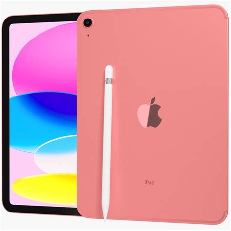 Ipad Rosa Com Caneta