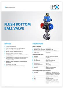 Ipc Flush Bottom Valve