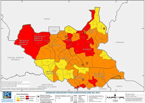 ipc maps south sudan phases