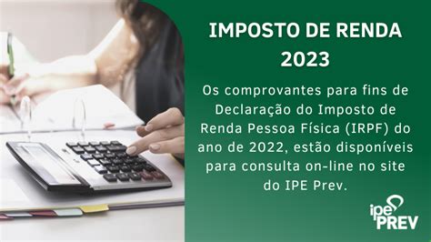 ipe comprovante de rendimentos