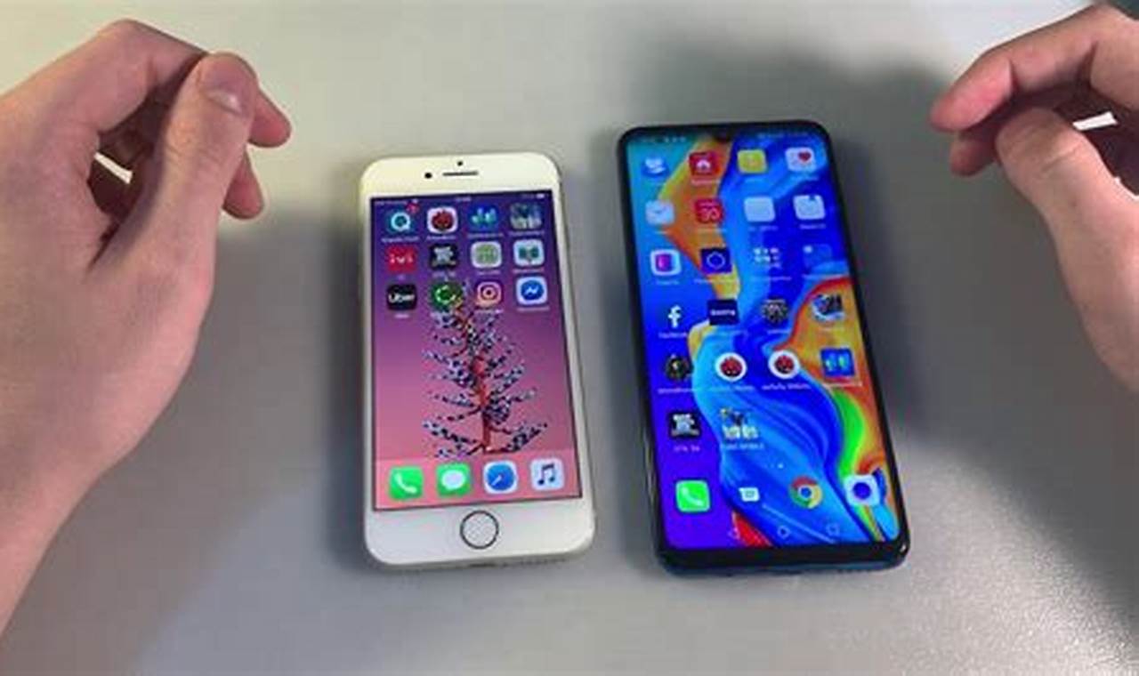 iphone se vs huawei p30 lite